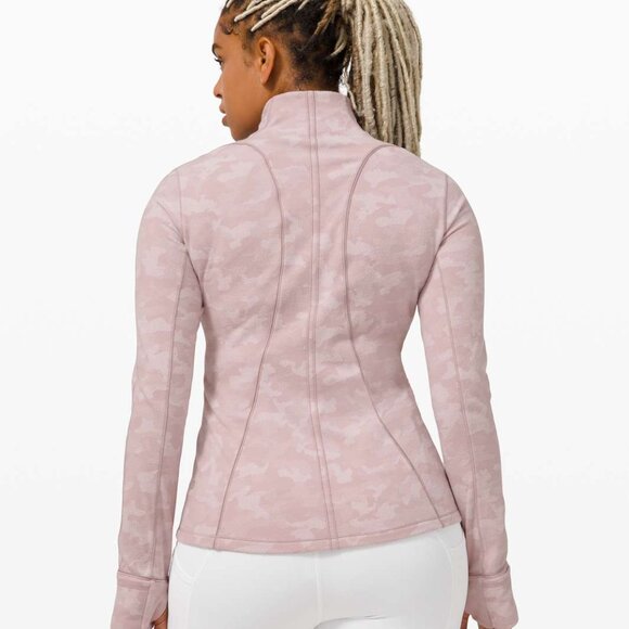 Lululemon Size 6 Run Briskly Half-Zip in Heritage Camo Jacquard Silky White NEW! - Picture 2 of 2